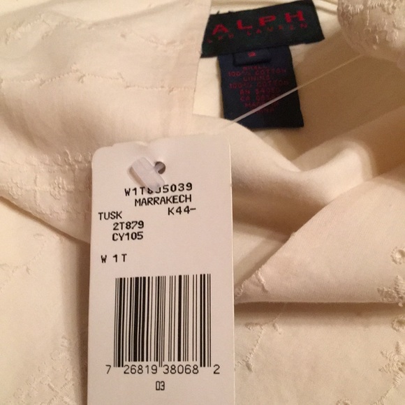 NWT RALPH Ralph Lauren slip dress size 2 embroidered and fully lined 100% cotton - Picture 10 of 10